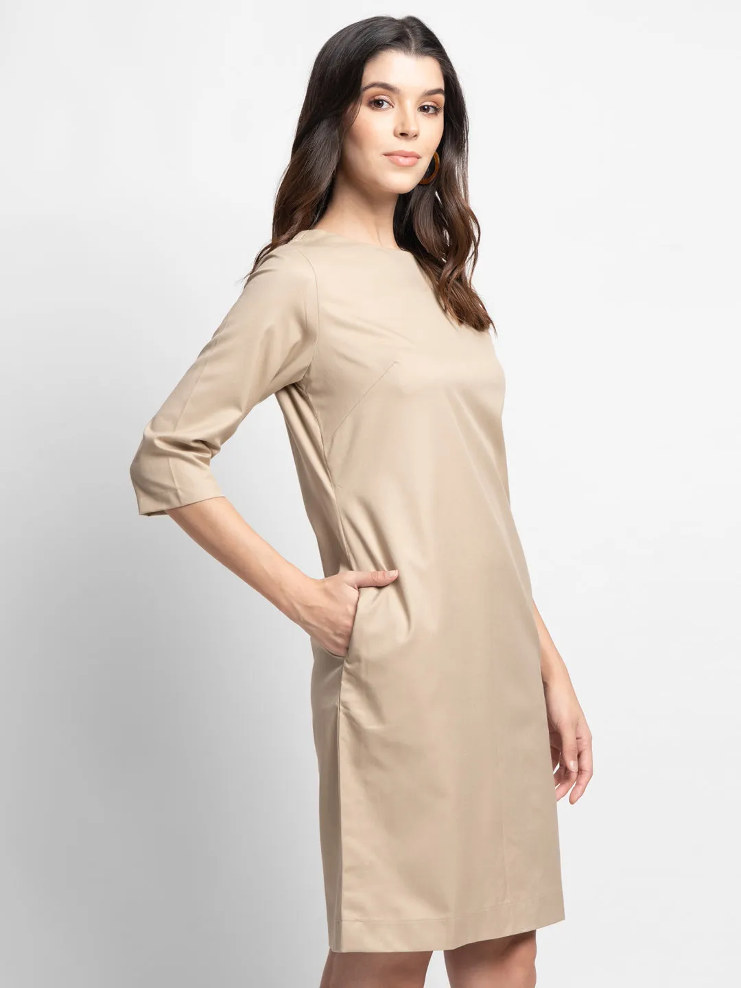 A-line Women's Poly Cotton Sheath Dress