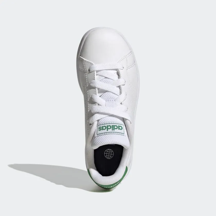 ADIDAS ADVANTAGE K -KIDS - GREEN/WHITE