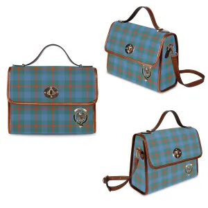 Agnew Ancient Tartan Waterproof Canvas Bag with Family Crest