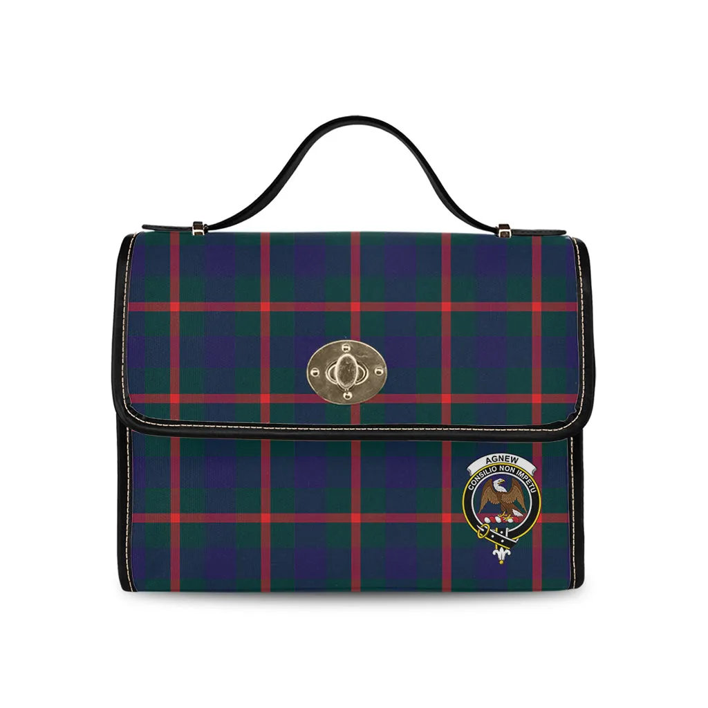 Agnew Tartan Waterproof Canvas Bag with Family Crest