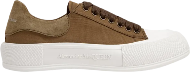 Alexander McQueen Deck Plimsoll Khaki sneakers, green