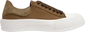 Alexander McQueen Deck Plimsoll Khaki sneakers, green