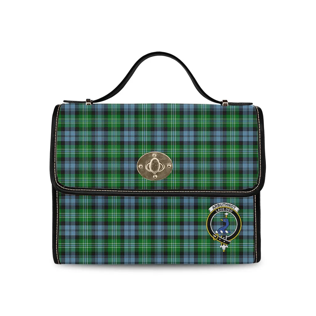 Arbuthnot Ancient Tartan Waterproof Canvas Bag with Family Crest