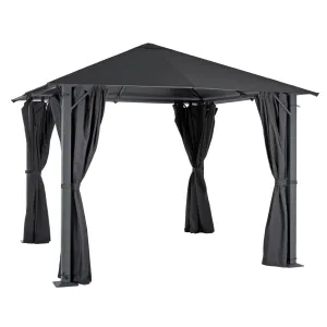 Azuma Pavilion Gazebo 3m Replacement Canopy Roof Grey