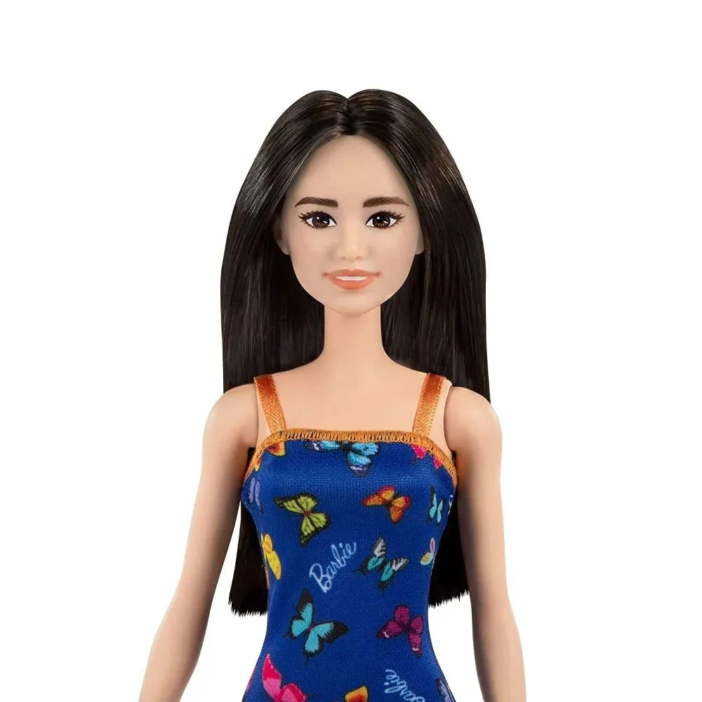 Barbie Doll With Colorful Butterfly Printed Dress