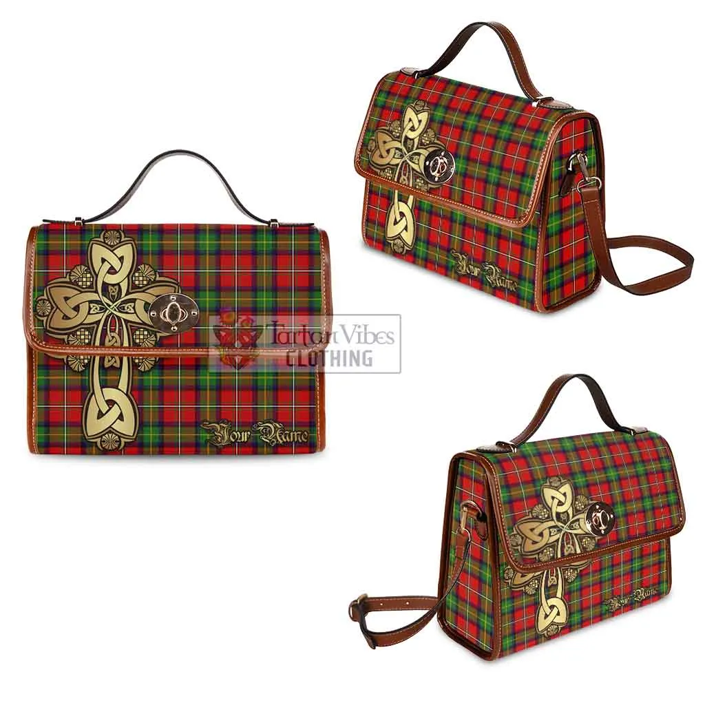 Boyd Tartan Waterproof Canvas Bag Golden Thistle Celtic Cross Style