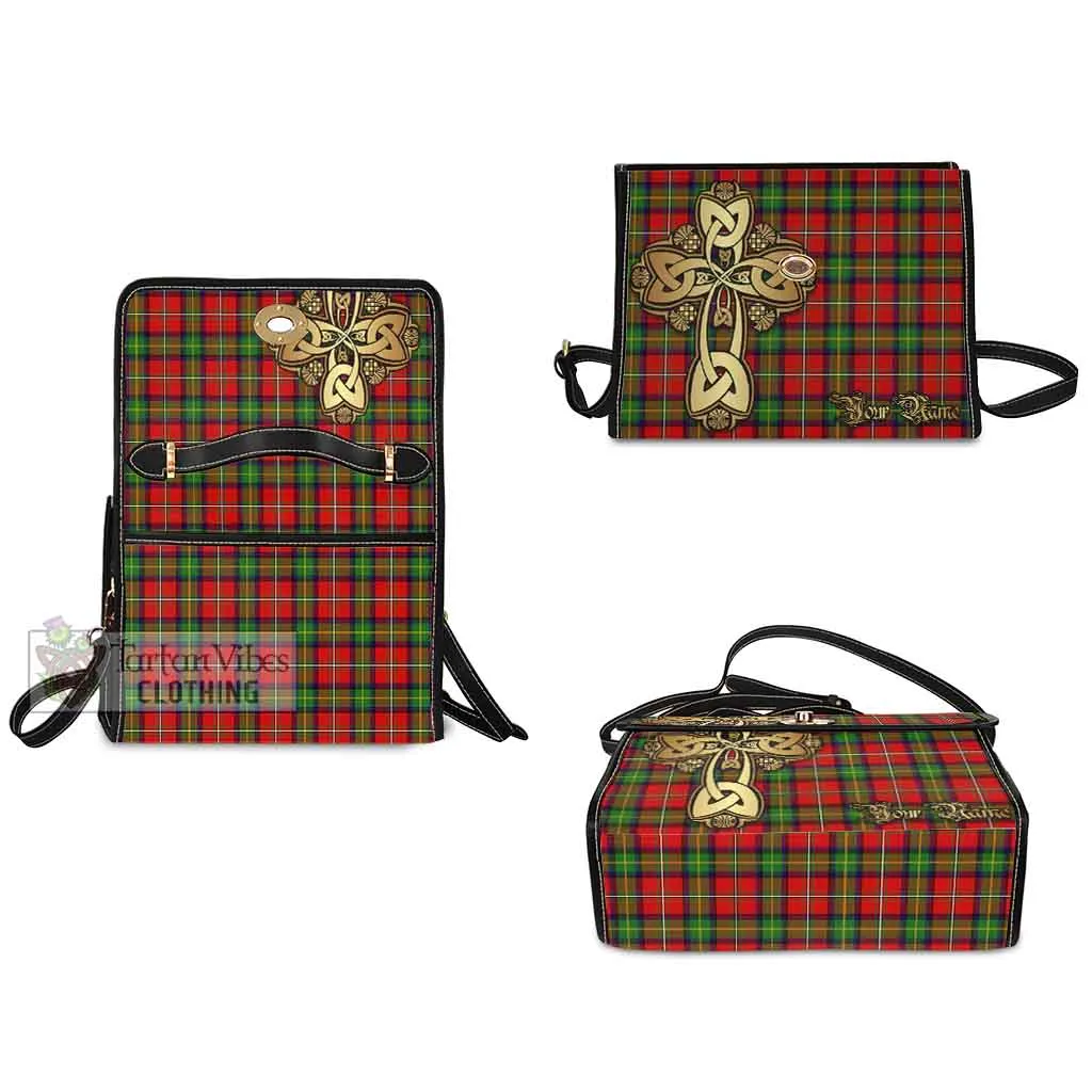 Boyd Tartan Waterproof Canvas Bag Golden Thistle Celtic Cross Style