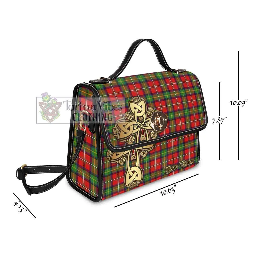 Boyd Tartan Waterproof Canvas Bag Golden Thistle Celtic Cross Style