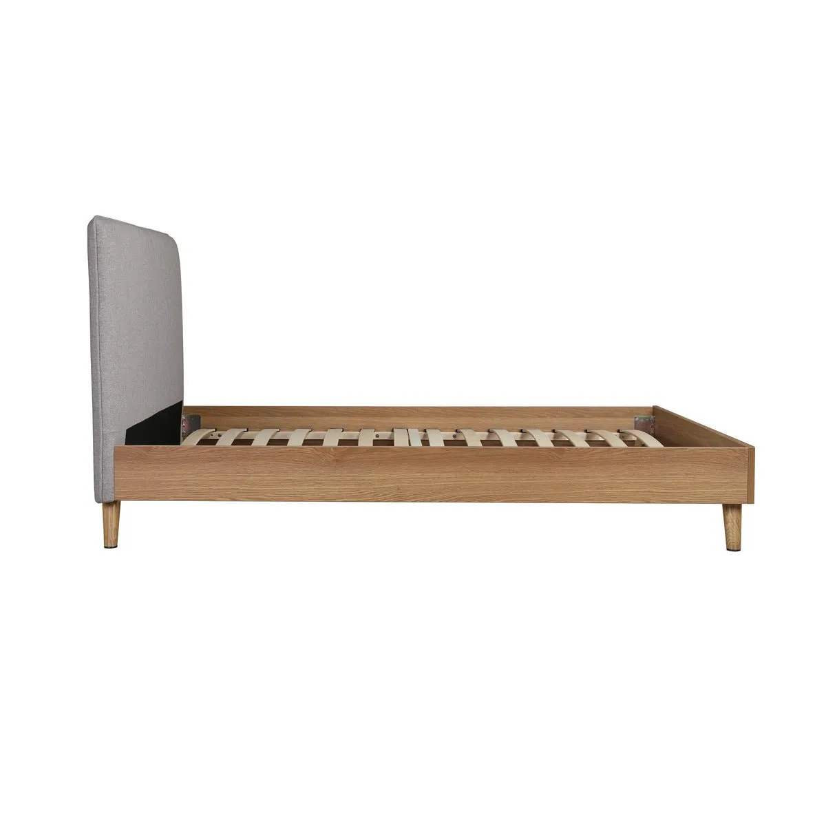 Cassidy Queen Platform Bed with Upholstered Headboard