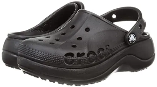 crocs Womens Baya Platform Clog Black Clog - 6 UK (W8) (208186-001)