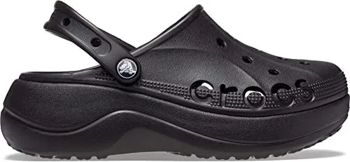 crocs Womens Baya Platform Clog Black Clog - 6 UK (W8) (208186-001)