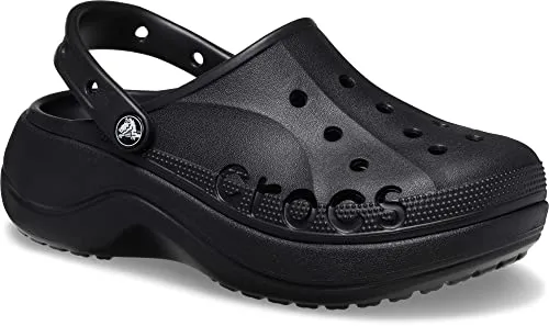 crocs Womens Baya Platform Clog Black Clog - 6 UK (W8) (208186-001)