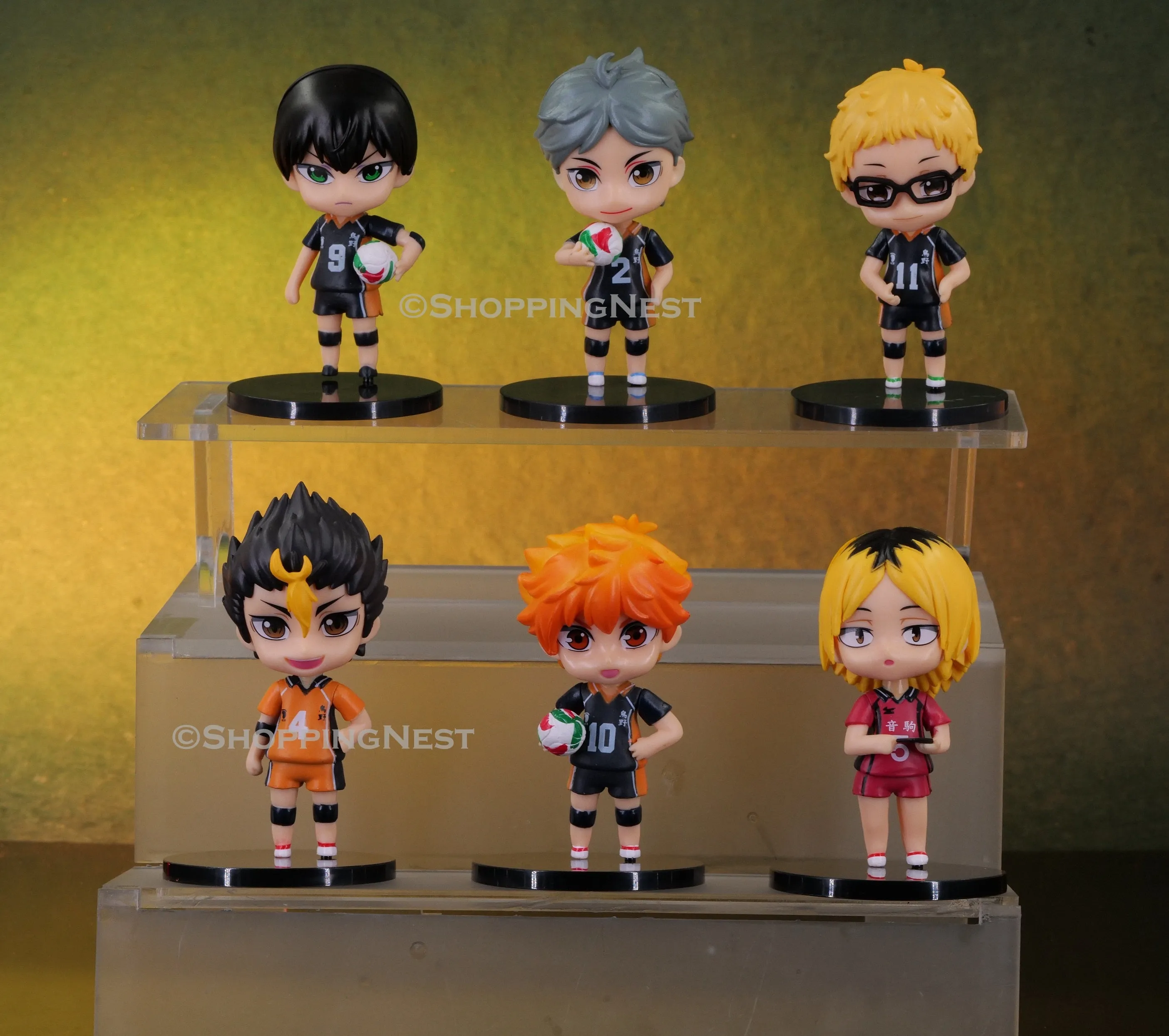 Haikyuu Set Of 6 Action Figures Set A PVC with Base | 10 Cms |