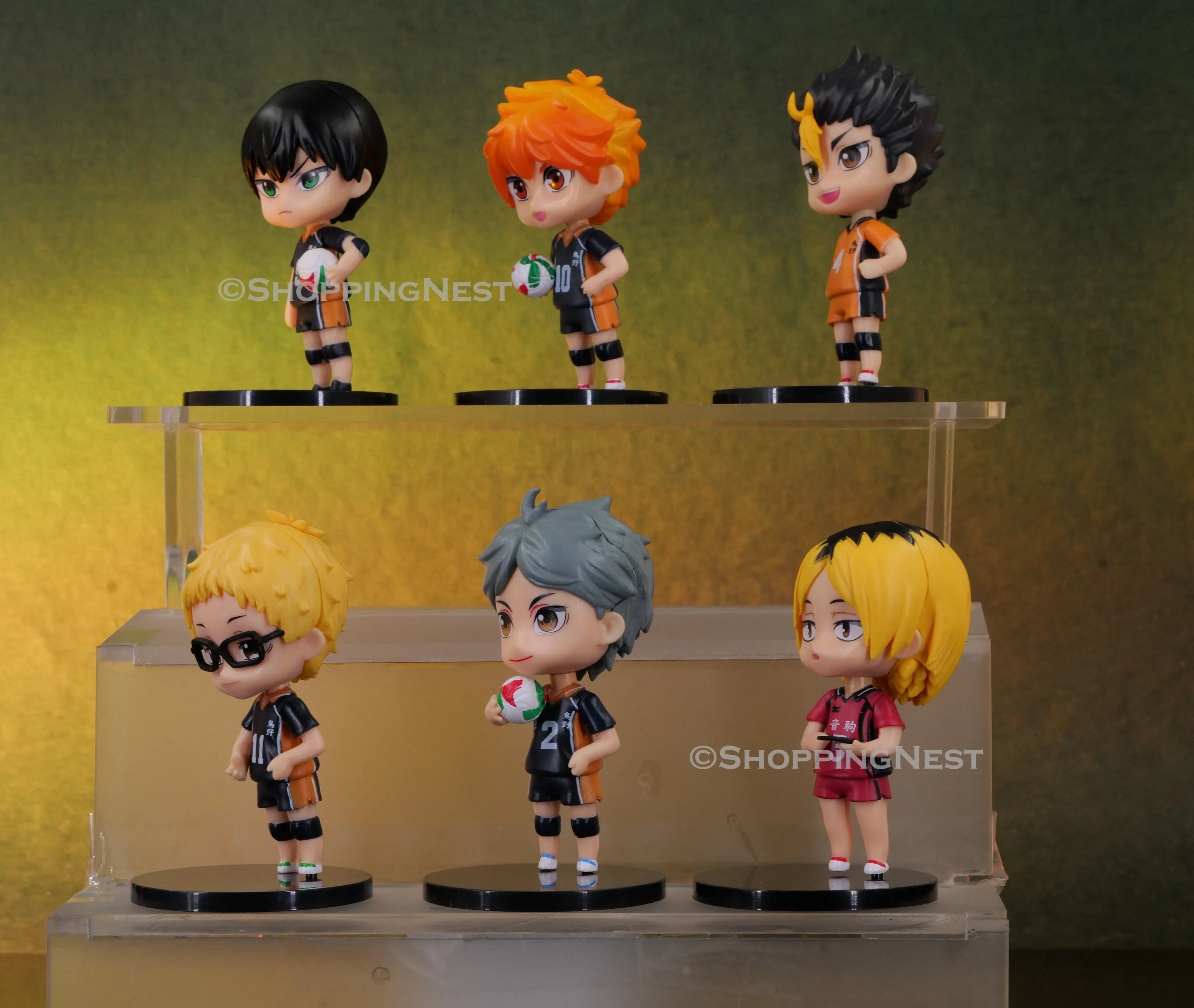 Haikyuu Set Of 6 Action Figures Set A PVC with Base | 10 Cms |