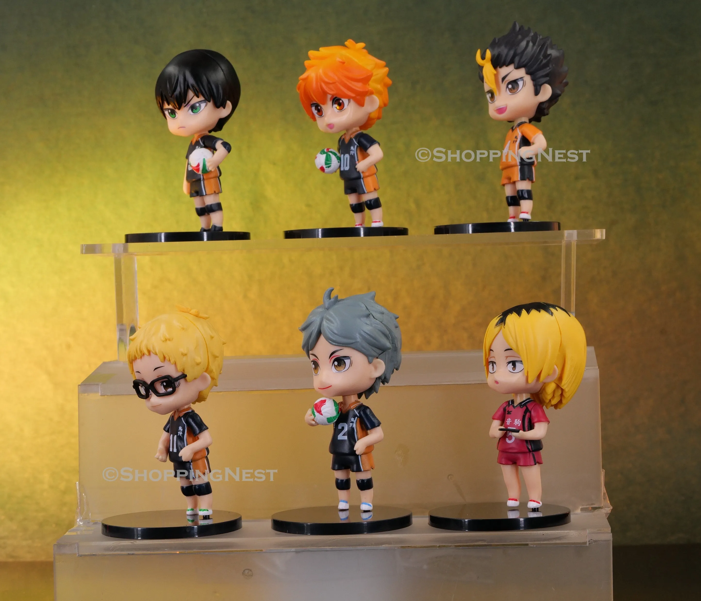 Haikyuu Set Of 6 Action Figures Set A PVC with Base | 10 Cms |