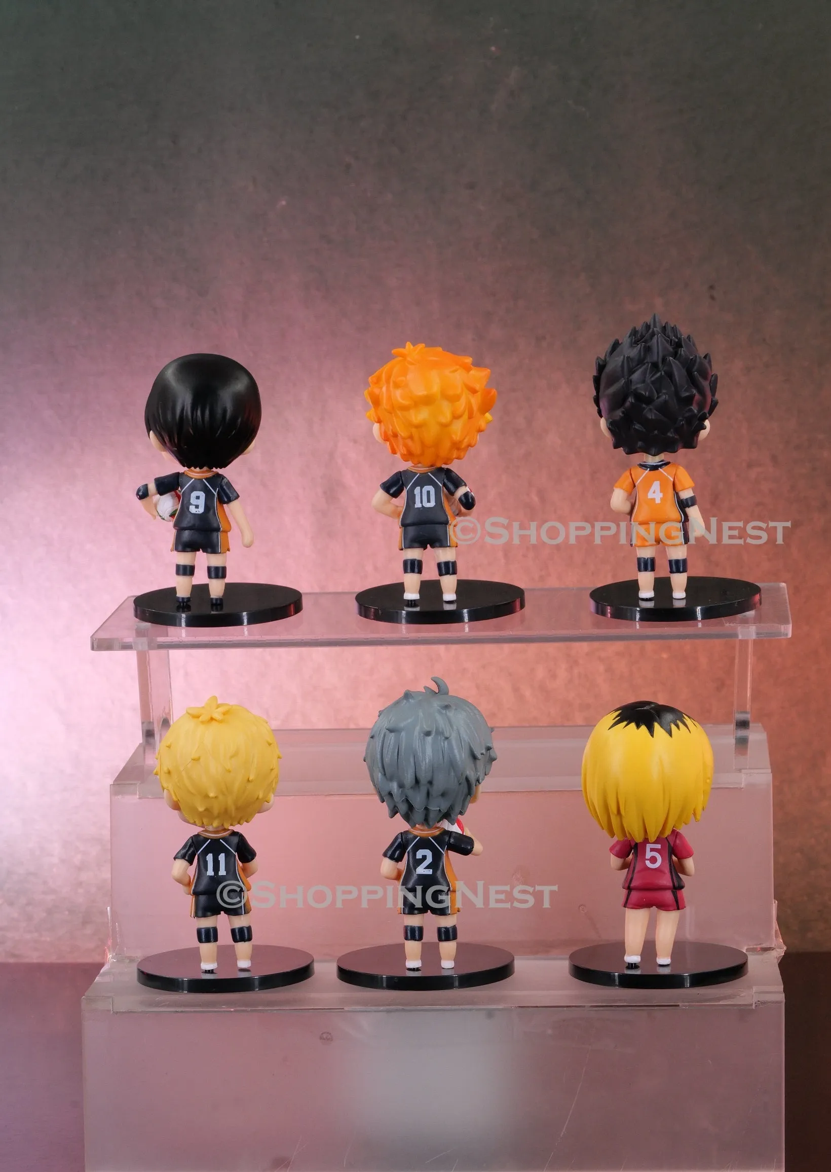 Haikyuu Set Of 6 Action Figures Set A PVC with Base | 10 Cms |