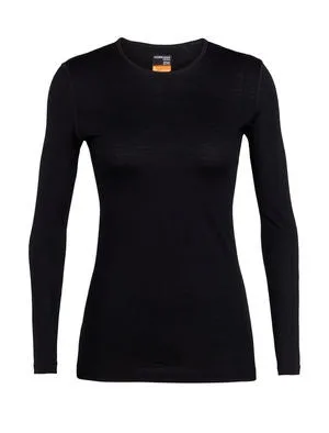 Icebreaker Wmns 200 Oasis LS Crewe Black