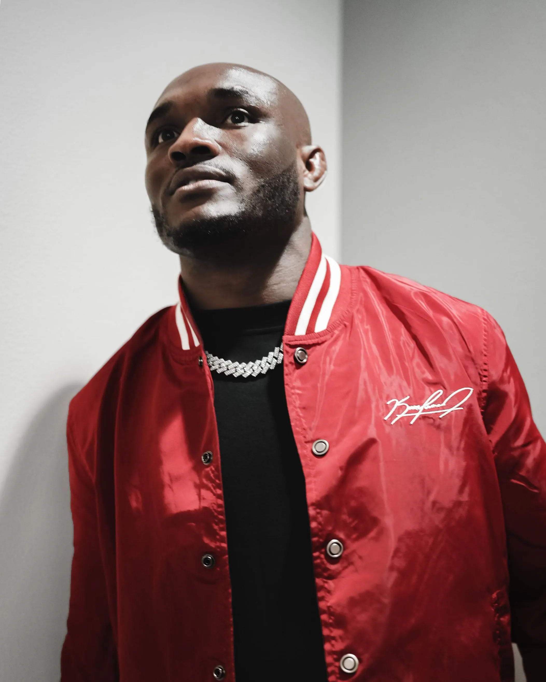 Kamaru Usman - NGHTMR Bomber Jacket - Scarlet