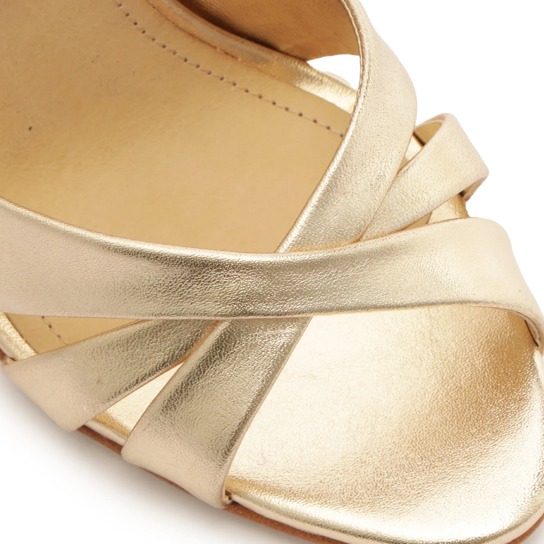 Keefa Sling Metallic Leather Sandal