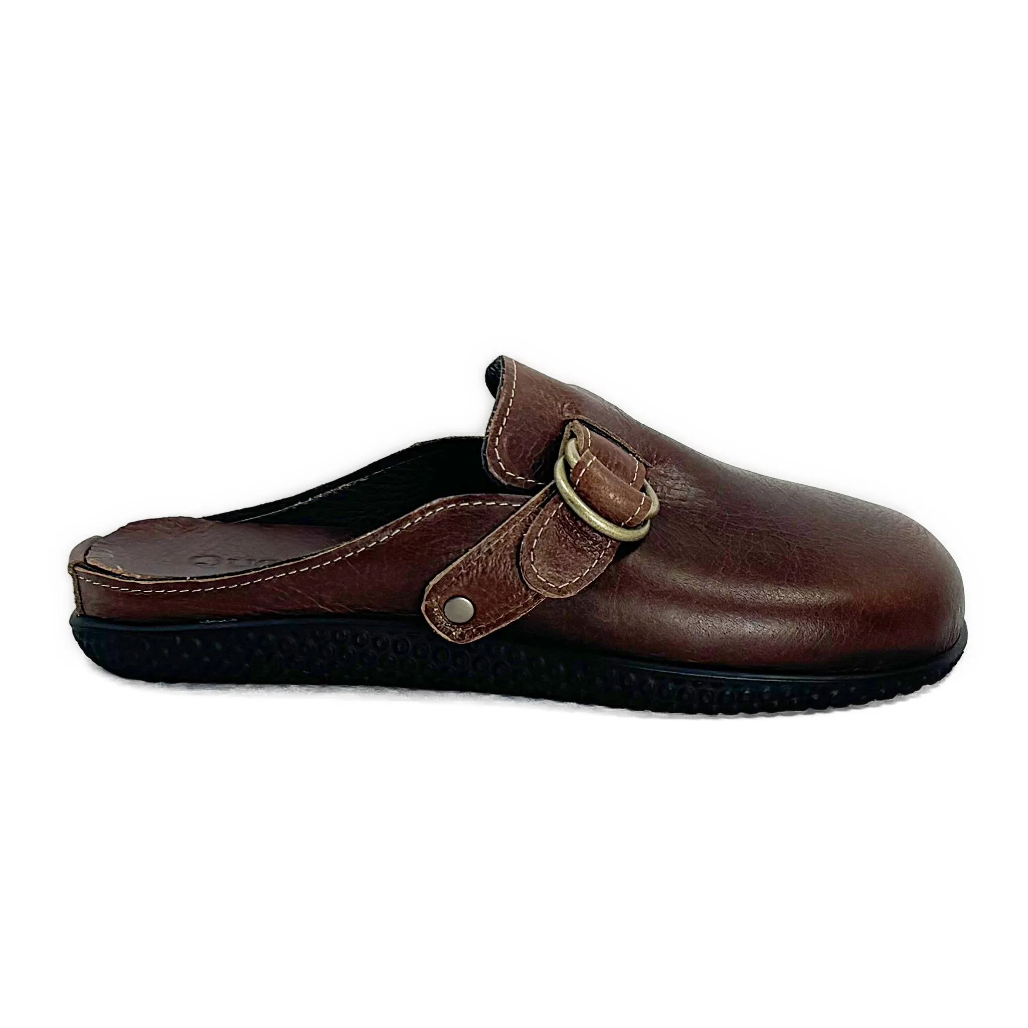 Men’s Portland Mule: Exersole® by Quoddy "Barefoot Fit" Brown