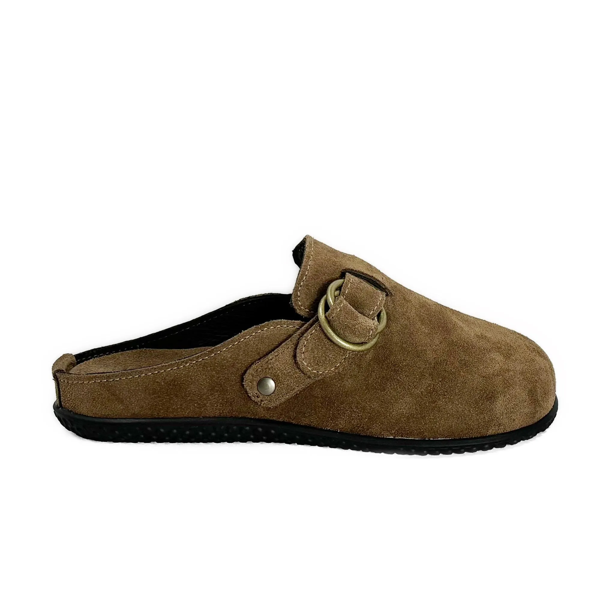 Men’s Portland Mule: Exersole® by Quoddy "Barefoot Fit" Mushroom