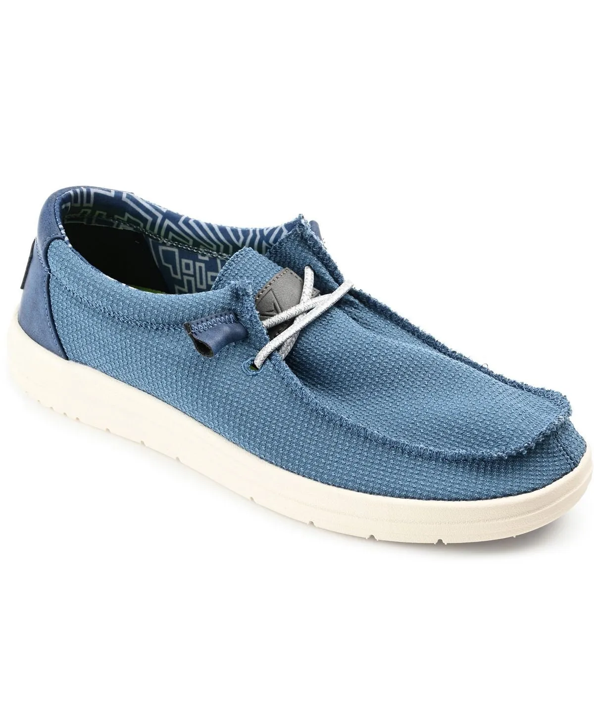 Moore Vance Co. Men's Casual Slip-On Sneakers, Blue