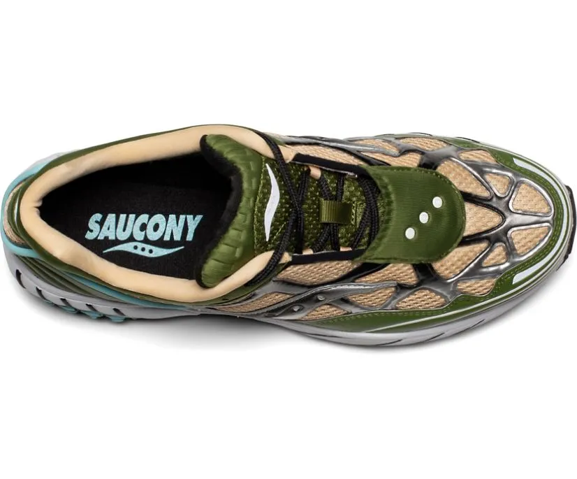 Saucony Originals GRID WEB Men’s - PESTO/BLACK BLUE