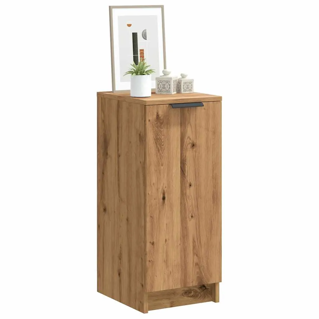 Shoe Cabinet Artisan Oak 30x35x70 cm Engineered Wood