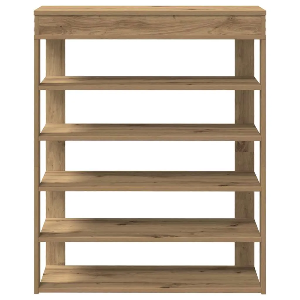 Shoe Rack Artisan Oak 80x30x98 cm Engineered Wood