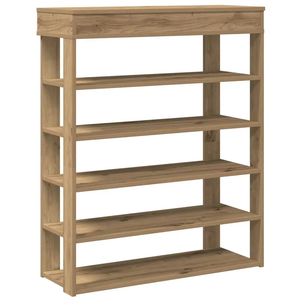 Shoe Rack Artisan Oak 80x30x98 cm Engineered Wood