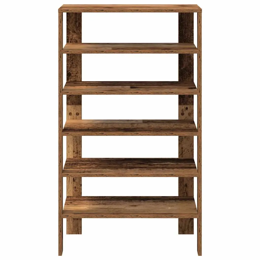 Shoe Rack Old Wood 61x32x105 cm Engineered Wood