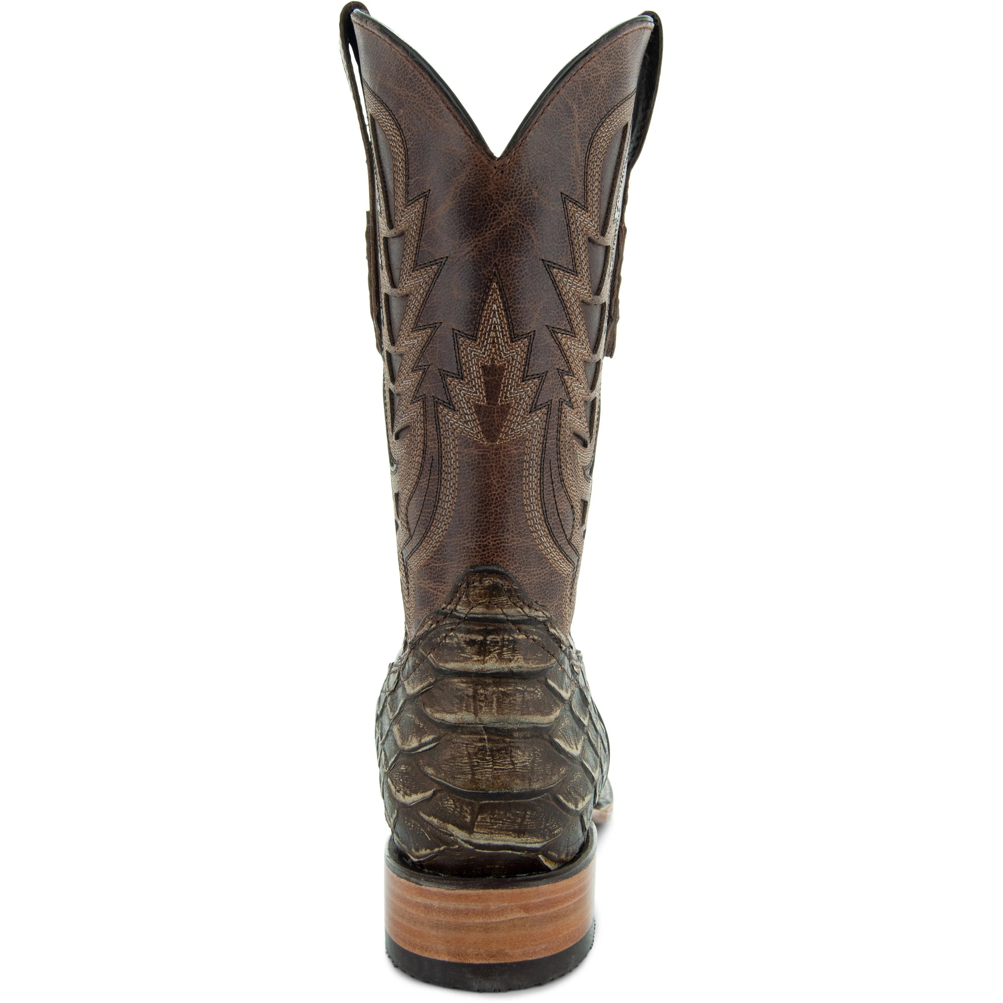 Soto Boots Mens Tan Python Print Boots H50032