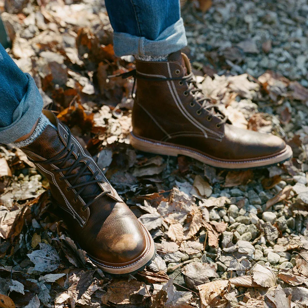 STETSON CHUKKA BROWN CASUAL LACE UP BOOTS