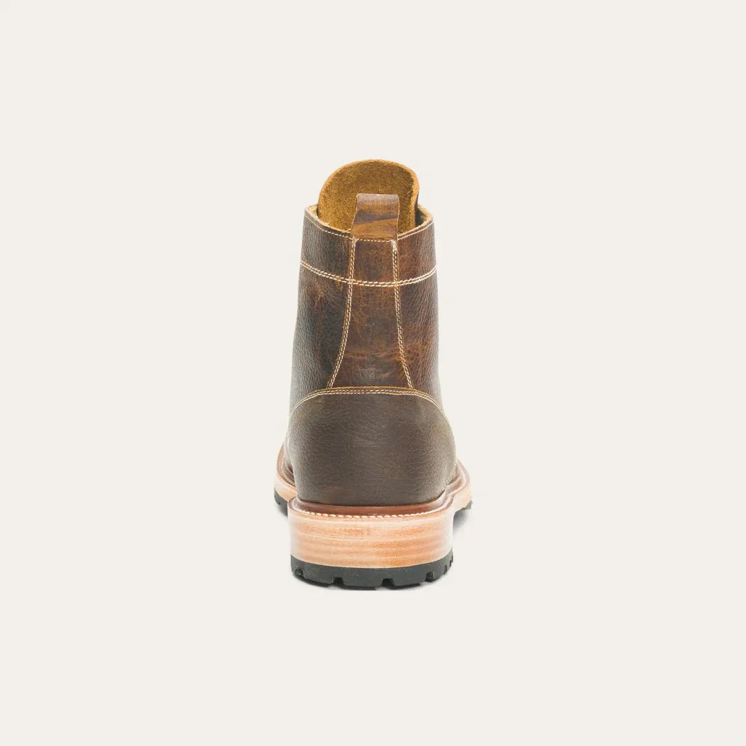 STETSON CHUKKA BROWN CASUAL LACE UP BOOTS