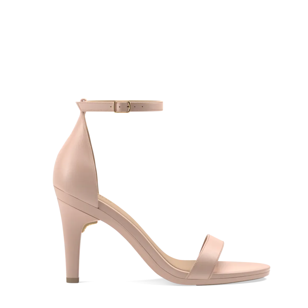 The Pashionista - Taupe Blush Satin   Stiletto Heel Kit 4 Taupe Blush - FINAL SALE