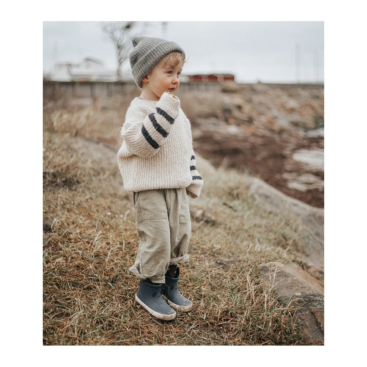 Tobi Rain Boot - Panda navy