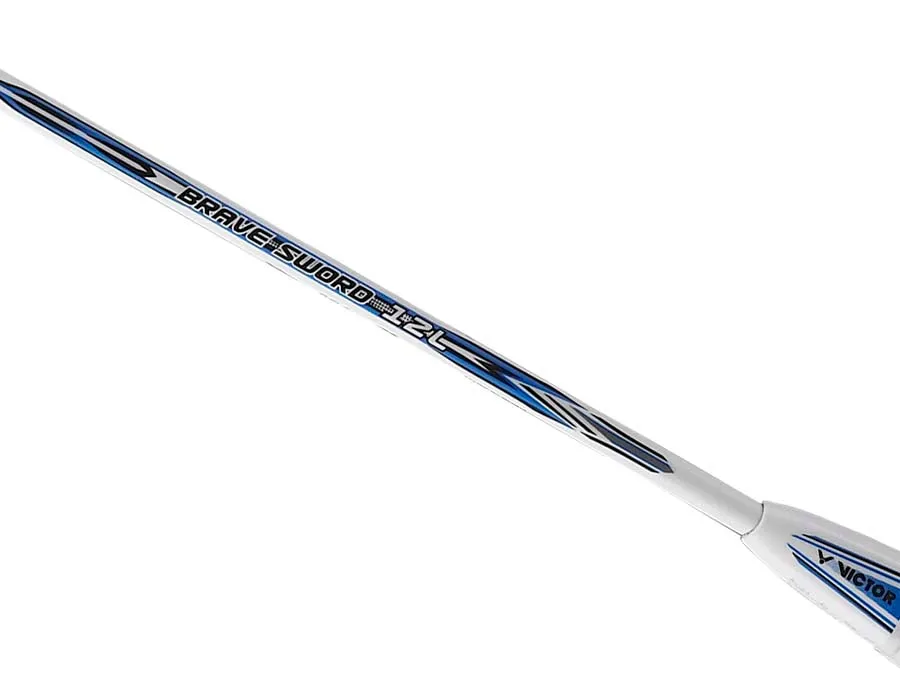 Victor Brave Sword 12 Light Badminton Racket (White)