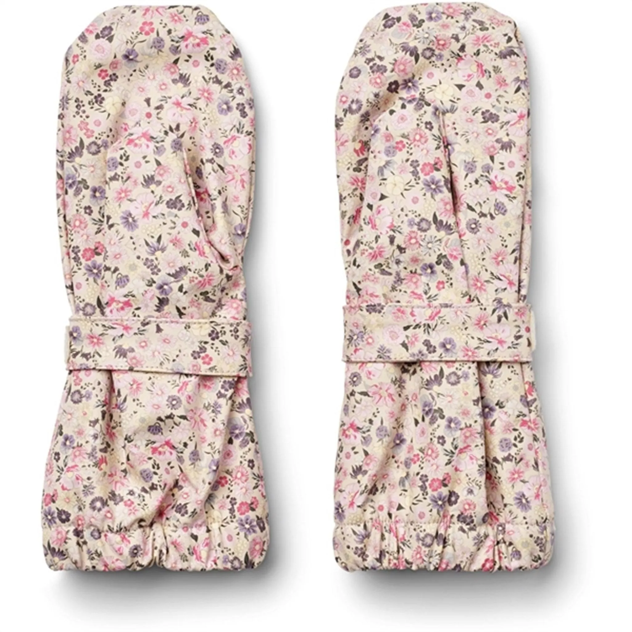 Wheat Mittens Rain Rily Clam Multi Flowers