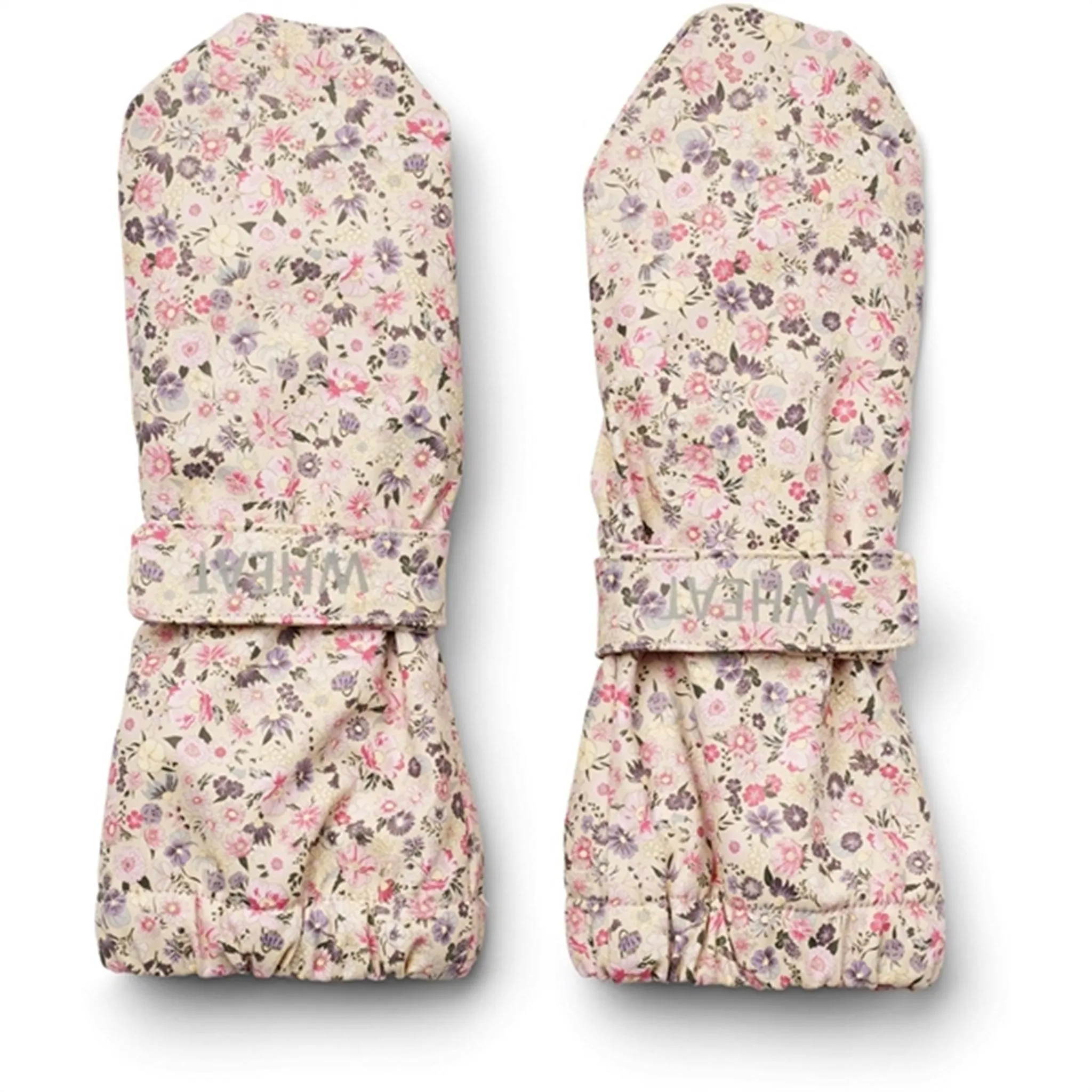 Wheat Mittens Rain Rily Clam Multi Flowers